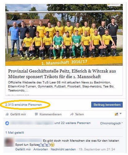 sponsor werden fb