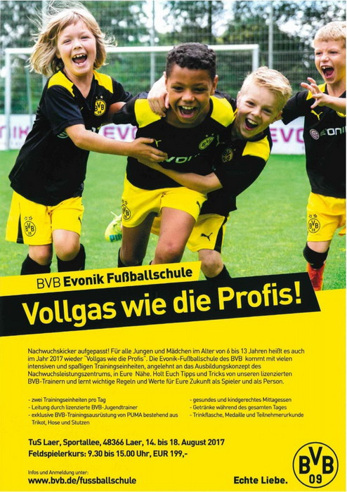 TuS Laer BVB Fußballcamp 2017