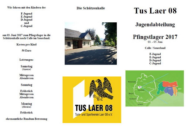 Pfingstlager 2017 der Fußball Jugendabteilung