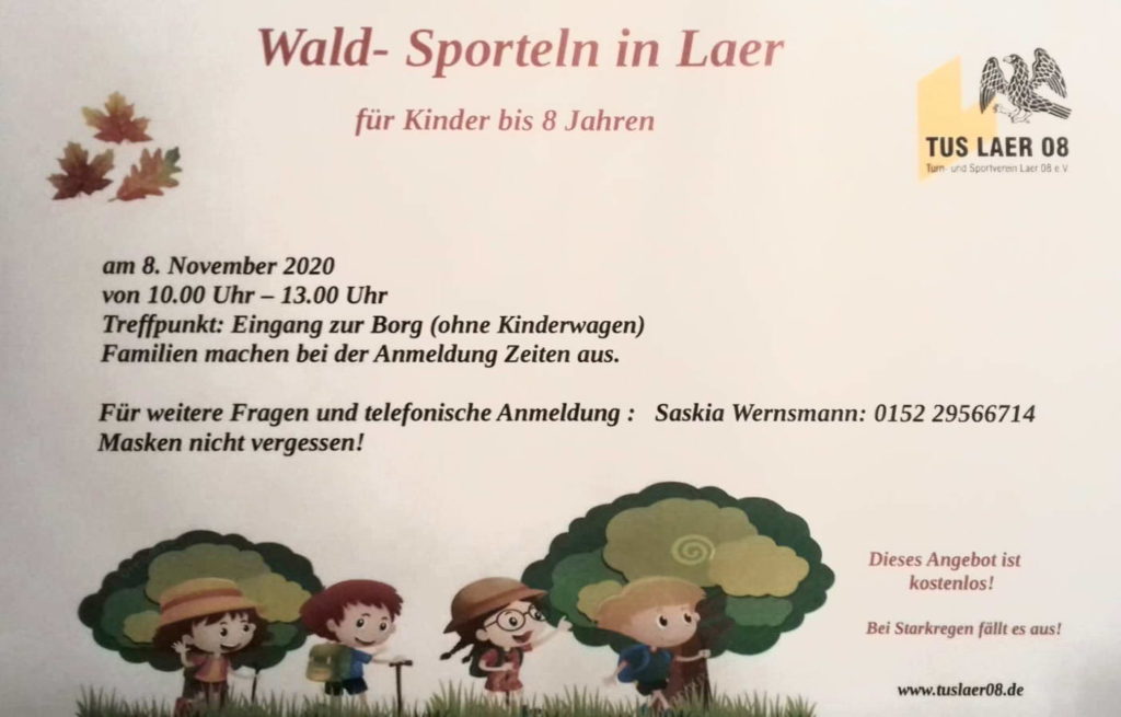 wald sporteln in laer november