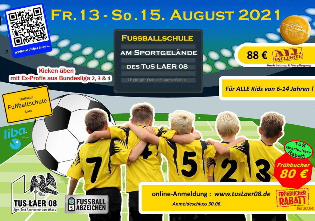 tus laer fussballschule flyer