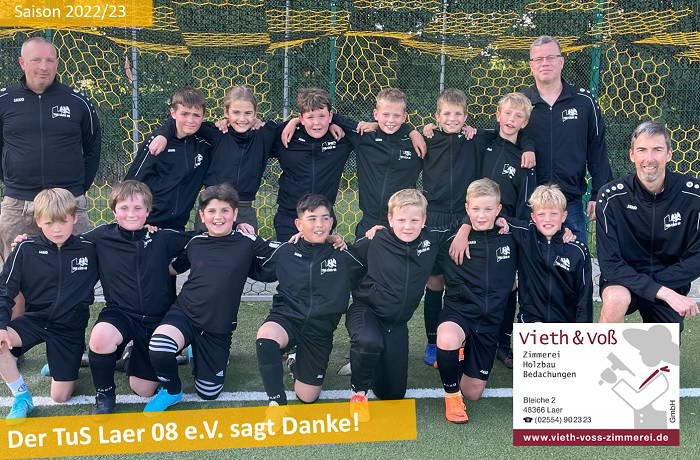 Vieth & Voß sponsort Trainingsjacken für die D2-Jugend