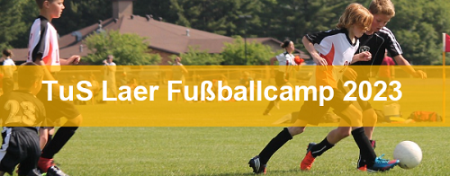 tus laer fussballcamp banner