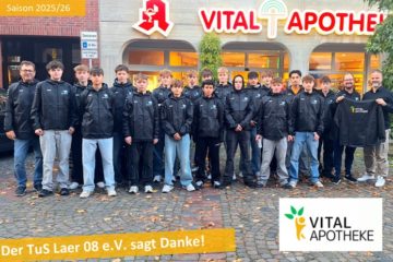 sponsoring b jugend vital apotheke laer
