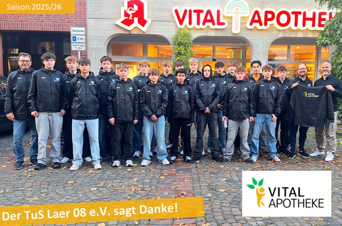 sponsoring b jugend vital apotheke laer